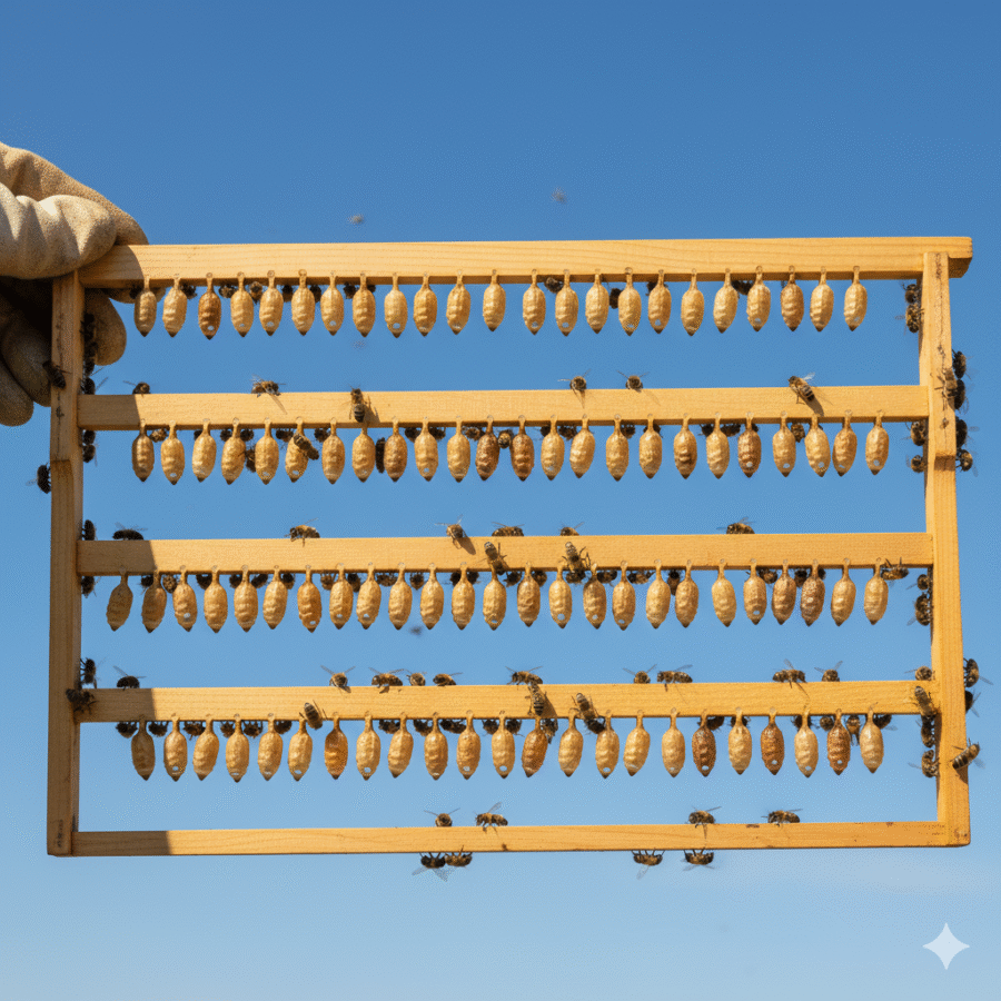 Cría de Reinas Simplificada y Eficaz: El Método del Racimo en Apicultura 🐝🌼 1 método del racimo
