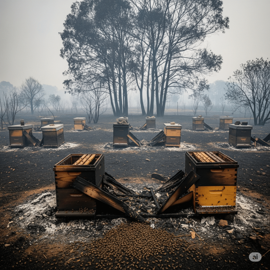 La Devastación Silenciosa de los Incendios Forestales en las Colmenas | Agosto 2025 1 incendios forestales