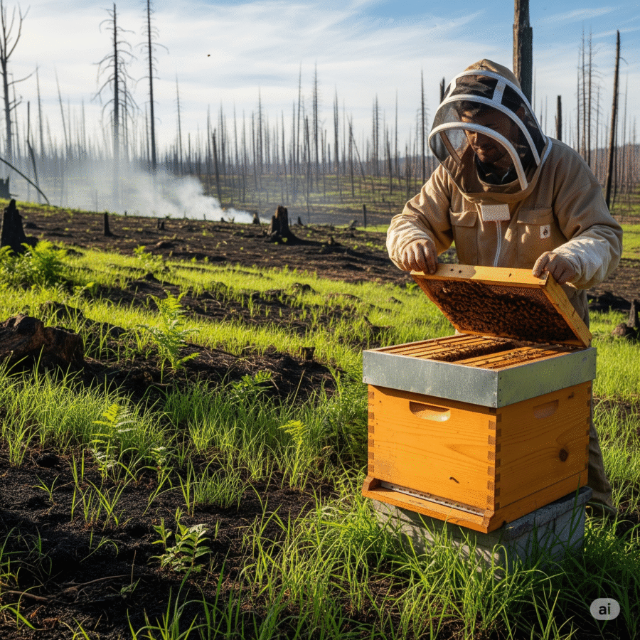 La Devastación Silenciosa de los Incendios Forestales en las Colmenas | Agosto 2025 2 incendios forestales